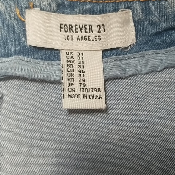 Forever 21 denim mini skirt! Sz 31 - Picture 4 of 6